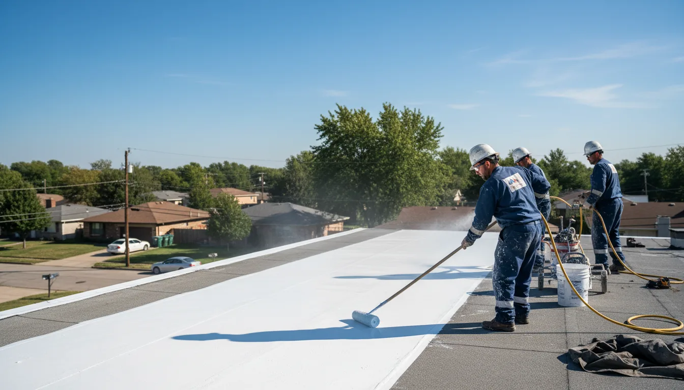 Commercial roof coating in Foster, MO near me